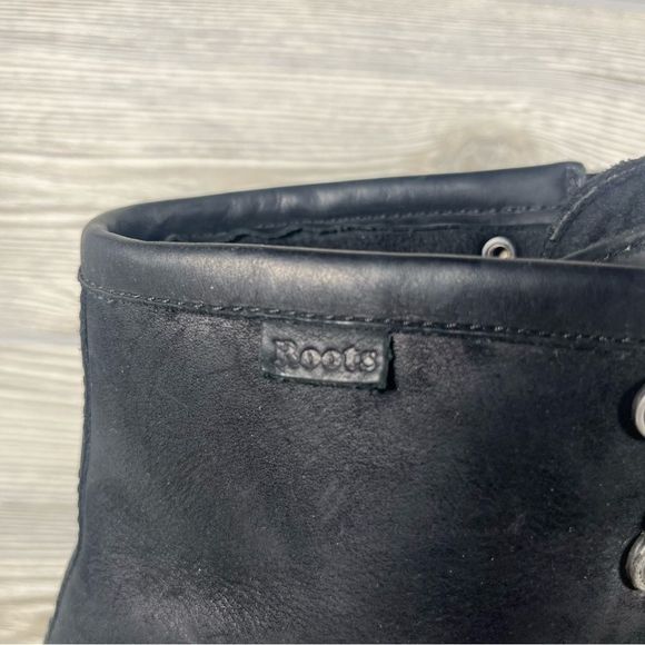 Roots Black Leather Boot - Men's 12 - Picture 2 of 9